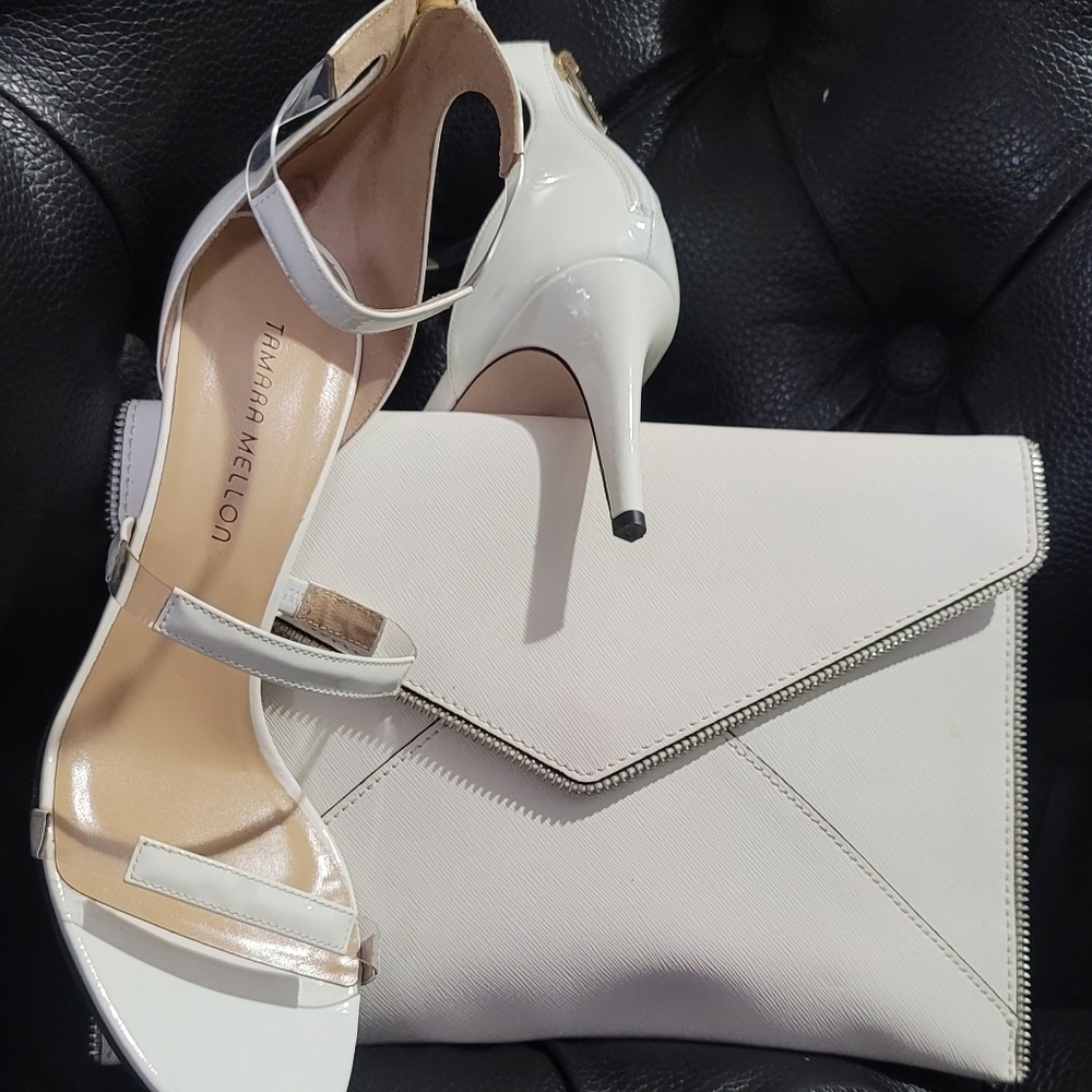 Clutch and sandal